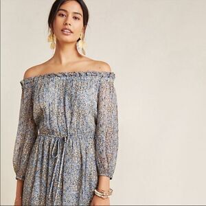 Anthropologie Kira Off the shoulder midi dress